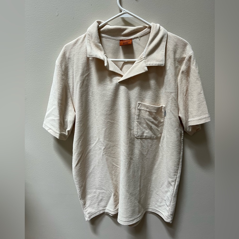 Terrycloth polo shirt by Rhythm.